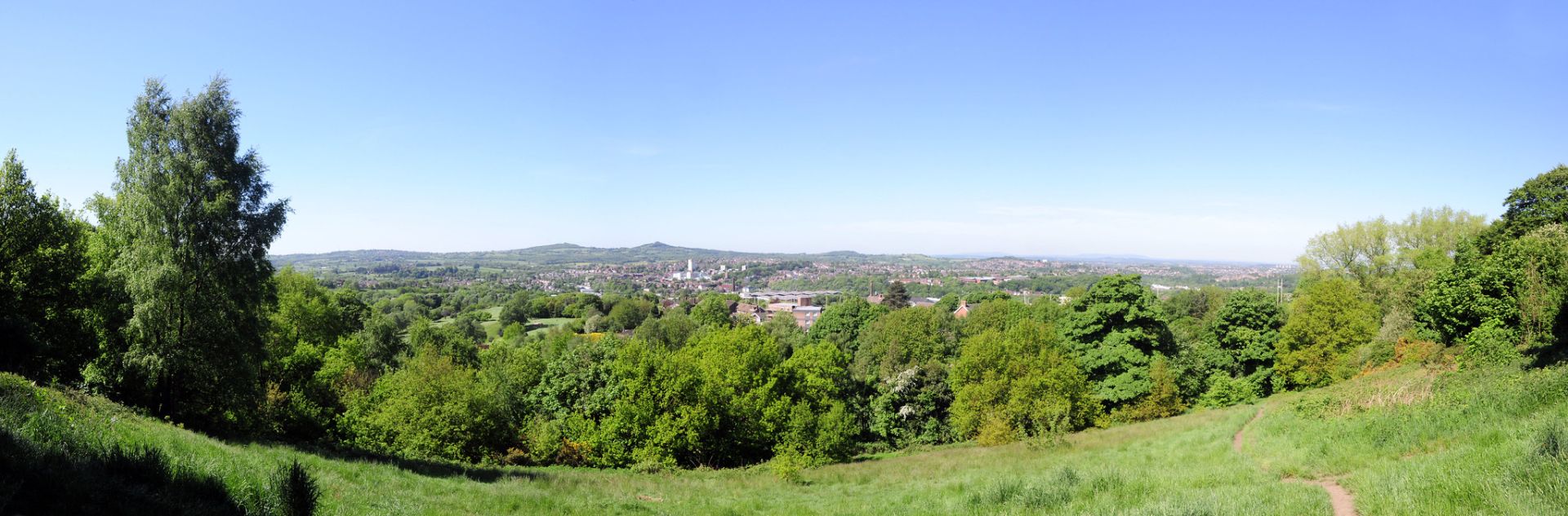 Panoramic view over the Leasowes